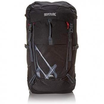 Regatta Kota Expedition - Mochila de senderismo acolchada para hidratación, Unisex adulto, Mochila, EU188 800000, negro, 25 Litros