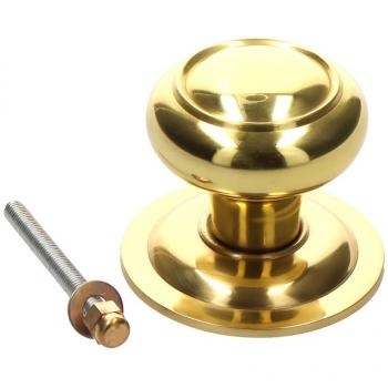 Pomo de puerta Micel PP01 en latón pulido Ø 70 mm