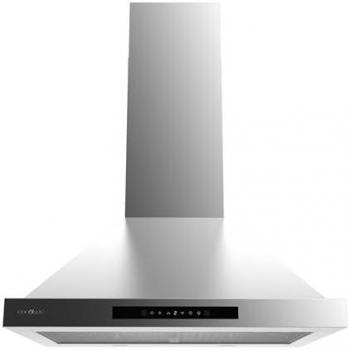 Campana Piramidal Cecotec Bolero Flux PT 605500 Inox A++ 60cm Succión 550m3/h Motor 70W Control Táctil 3 Niveles Booster Luz Filtro de Carbono