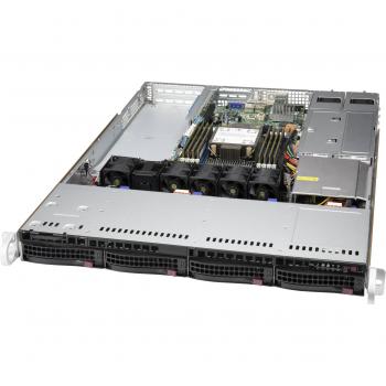 Supermicro CSE-815TQC4-R504WB3 Barebone para servidor Rack 1U con fuente redundante de 500W, ventilación eficiente y soporte para Intel/AMD