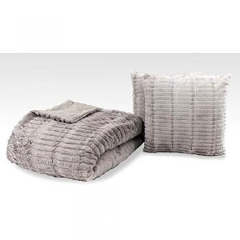Protectora couvre lit Aspect forro Alaska - gris, 240 x 260 cm