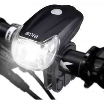 BIGO USB Recargable Luz de Bicicleta luz de La Bici LED Impermeable Linterna Delantera para Bicicletas 4 Modos De Iluminación