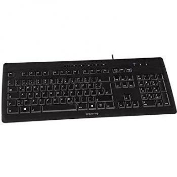 Teclado Ultraplano Cherry Stream 3.0 con Conexión USB en Color Negro