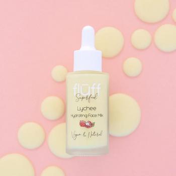 Fluff Hydrating Face Milk Lychee 40ml - Leche hidratante facial de lychee, 40 ml