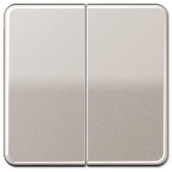 Tecla Doble Platino 0712078703 JUNG - Tecla de interruptor doble, color platino, diseño moderno, compatible con sistemas eléctricos estándar, fabricada en material resistente y duradero