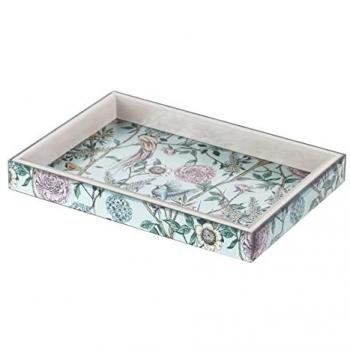Bandeja de Cristal Impresión Foil 26x18x3 cm - Diseño Elegante y Resistente para Decoración Sofisticada