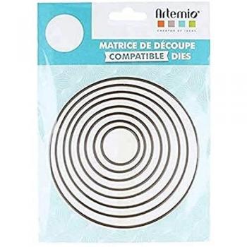 TROQUEL ARTEMIO COMPATIBLE CÍRCULOS GRANDES 8 UD