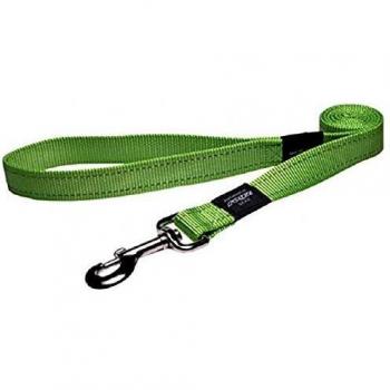 Correa para perro Rogz Lumberjack Verde M, resistente y duradera, diseño de estilo leñador, tamaño mediano