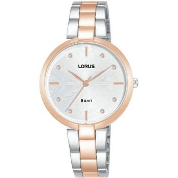 Reloj Lorus RG236VX9 - Diseño Elegante - Resistente Al Agua - Correa de Acero Inoxidable - Reloj de mujer con correa plateada