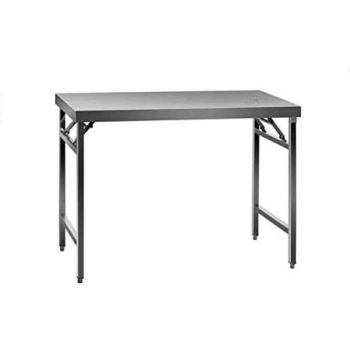 Mesa de trabajo plegable - acero inoxidable - 120 x 60 cm