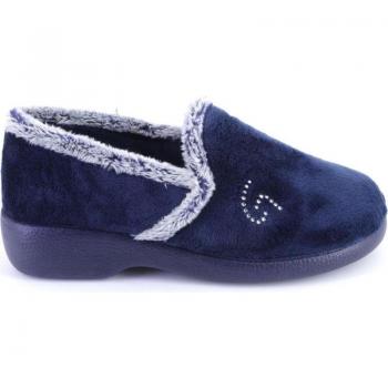 Zapatillas de casa cerrada de mujer GARZON 3843 azul marino