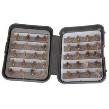 Bug Sabiki Mosca Senuelos De Pesca Currican De Cebo Para Insectos Coger Ganchos 40pcs De Oro