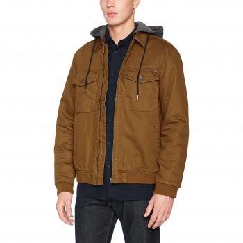 Billabong Barlow Twill Chaqueta, Hombre, Marrón