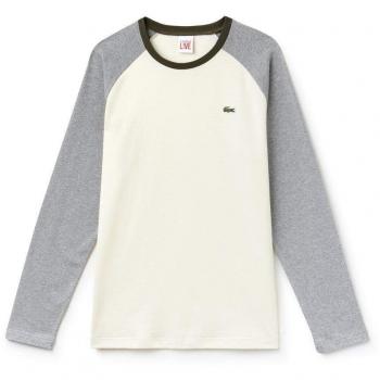 Lacoste L!VE Camiseta de Manga Larga geode/Silver Chine