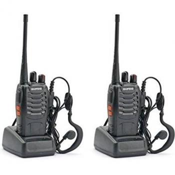 Baofeng BF-888S - Radio Emisor Transmisores Receptores Walkie Talkie, color negro