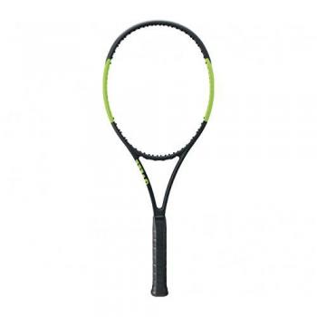 Wilson Blade 104 TNS FRM W/O Raqueta de Tenis, Unisex Adulto, Negro / Verde