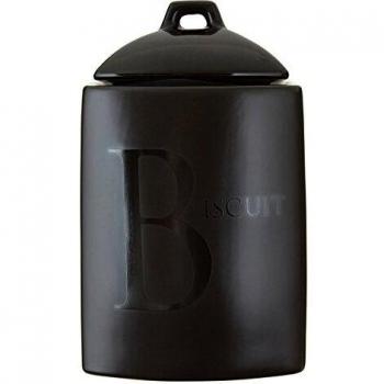 Premier Housewares - Tarro de cerámica para Galletas, Color Negro