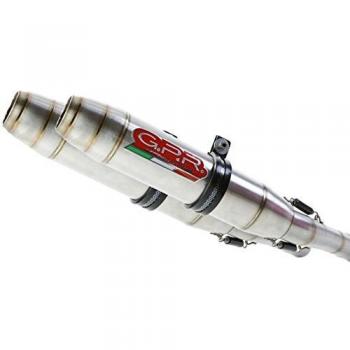 Escape completo homologado y catalizado GPR para Ducati Monster 1100 (2009-2010) con dos salidas Deeptone Inox