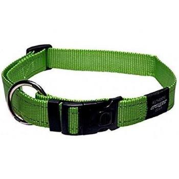 Rogz Utility Landing Strip Lime Dog collar - XXL