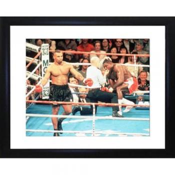 Frank Bruno And Mike Tyson fotografía enmarcada