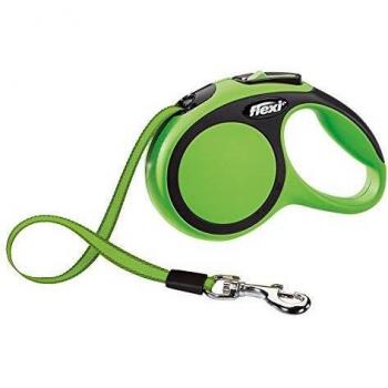 TRIXIE flexi New COMFORT, Cinta enrollable, XS: 3 m, Verde, Perro