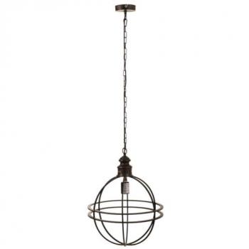 Lámpara de techo de metal dorado 38.5x38.5x49.5h cm