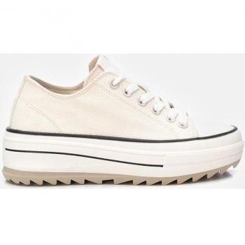 Zapatillas de lona de mujer estilo casual con cordones - Refresh 171663 Nude