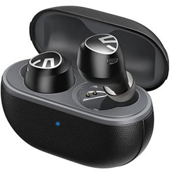 SoundPEATS Free 2 Classic TWS - Auriculares Inalámbricos Bluetooth 5.1 con 30 Horas de Tiempo de Reproducción, Llamadas Claras, IPX5 Impermeable y Control Táct