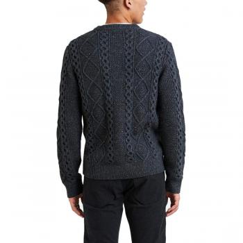 Jersey Levis 08 Fisherman Cable Crew Sky CAPTA