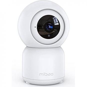Cámara de Vigilancia WiFi, Mibao 1080P Cámara IP Inalámbrica, HD Visión Nocturna, Detección de Movimiento Remoto, Alerta de aplicación, Audio Bidireccional, Monitor para Bebé/Mascota/Tienda