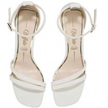 Buffalo Blair Chic Women's White High-Heel Sandals