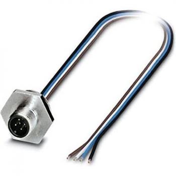 M12 4-Pin Sensor-Actuator Connector Chassis Cable 0.5M