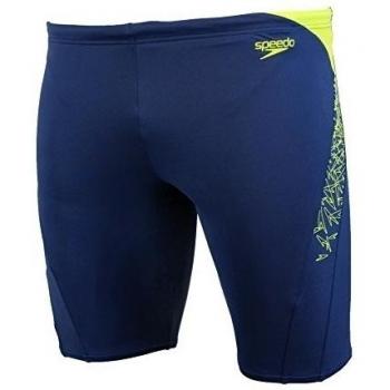 Speedo Boom Splice Jammer Bañador de Competición Largo, Azul