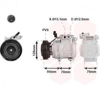 Compresor de aire acondicionado VAN WEZEL 8301K716