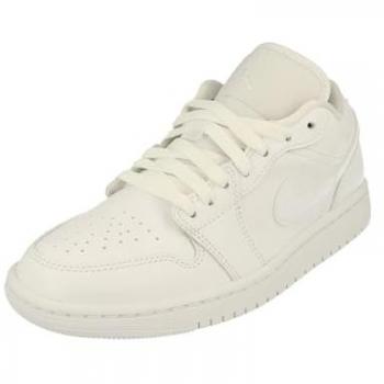 Jordan 1 Low Women's Sneakers - White - Size 4