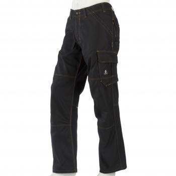 Pantalones de Trabajo Mascot Faro 05279 con Bolsillos Grandes en los Muslos, Color Negro, Talla C54