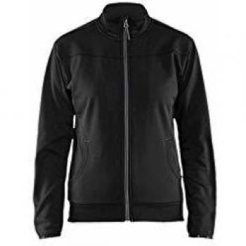 Blaklader Women's Zip-Up Sweatshirt in Black/Dark Gray, Size XS