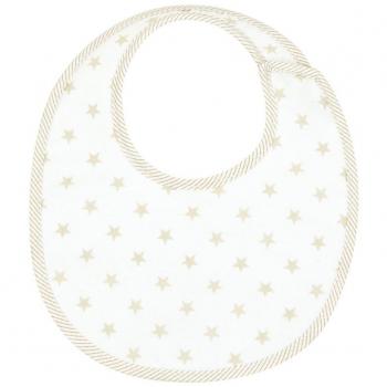 Cambrass Star - Babero redondo con velcro, color beige