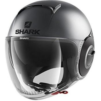 Casco de moto Shark NANO STREET NEON MAT AKK, Anthracite, XL