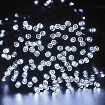 HanLuckyStars Solar luces navidad 22m 200LED Modos Solares Luces de Hadas de Cuerda para Exterior,Jardínes, Hogares, Boda, Fiesta de Navidad,Impermeable
