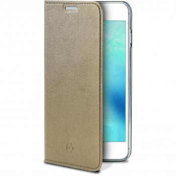 Celly AIR800GD - Funda para Apple iPhone 7, Dorado