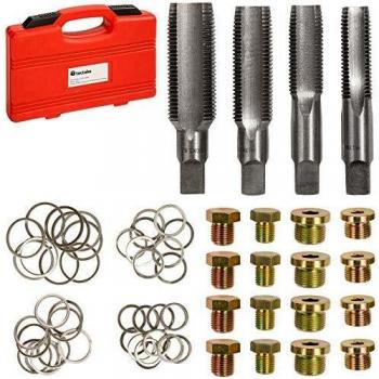 TecTake Conjunto de reparación para tapón de Vaciado cárter de Aceite reparación Rosca