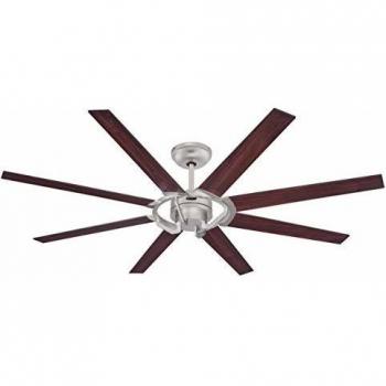 Ventilador de Techo Westinghouse Stoneford 8 Palas con Control Remoto y Motor CC 35W, 178 cm en Níquel Pulido