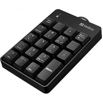 Sandberg Teclado numérico, USB, Negro