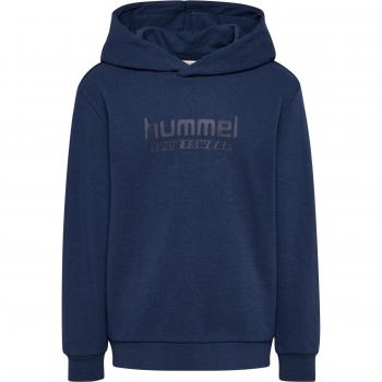 Hummel Base Unisex Hoodie Dress for Kids - Blue, 4 Years