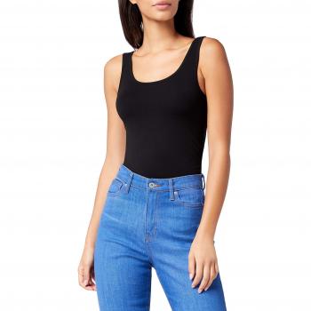 Only Onllive Love Long Tank Top Noos, Camiseta de tirantes para Mujer, Negro