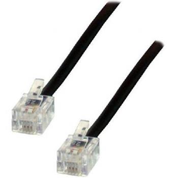 Cable RJ11 6/4 CABL3 M Black