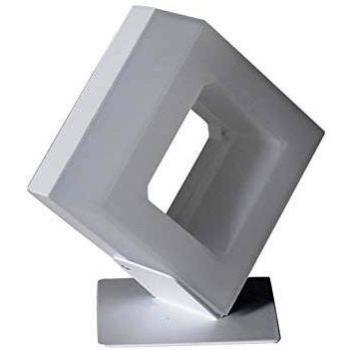 Lámpara de mesa LED cuadrada integrada blanca 3000K (400 lm)