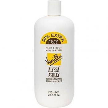 Alyssa Ashley Vanilla Hand and Body Moisturizer 750ml - Hydrating Cream for Hands and Body