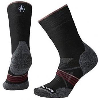 Smartwool PhD - Calcetines para mujer, Negro y rojo tibetano, L